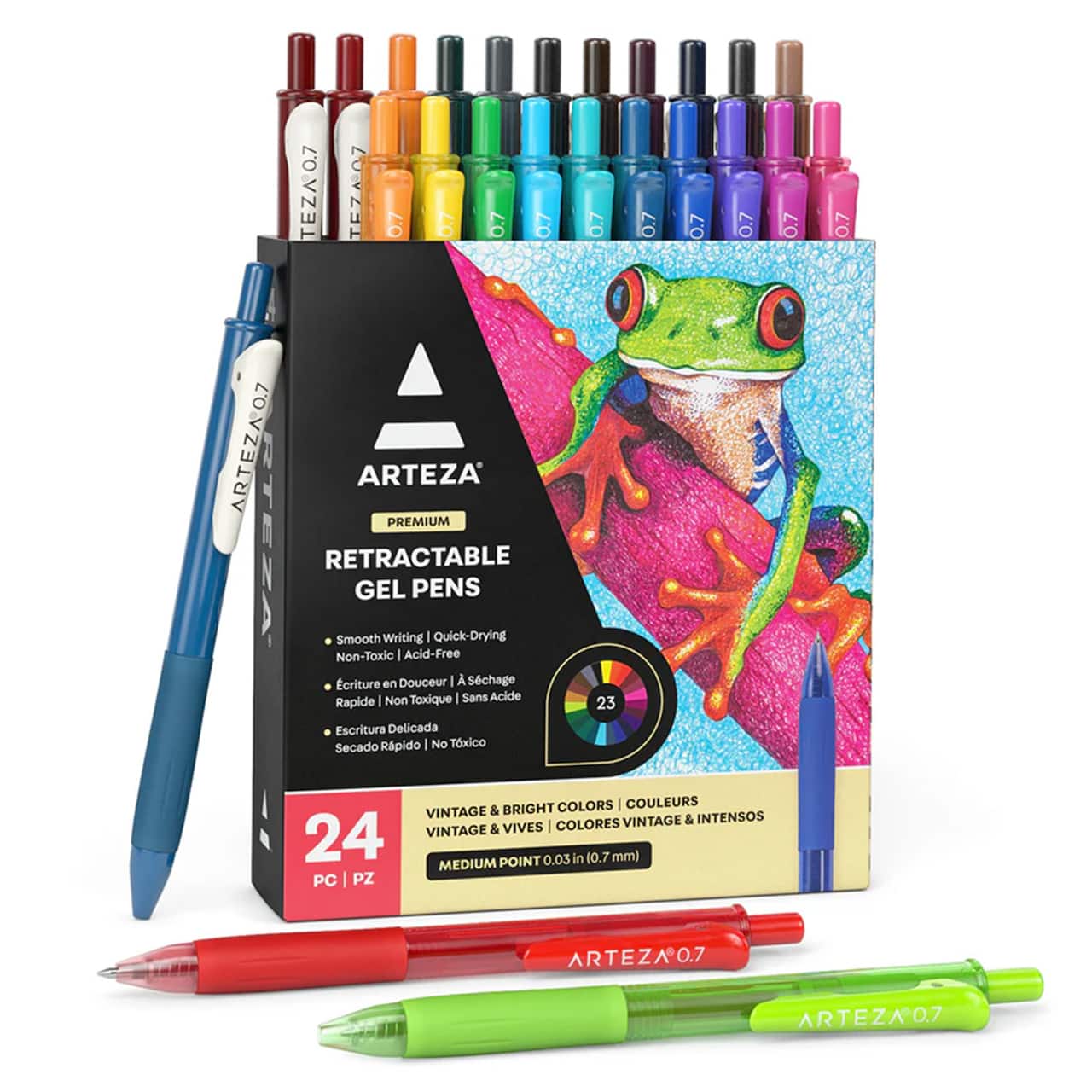 Arteza® Vintage & Bright 0.7mm Retractable Gel Pen Set